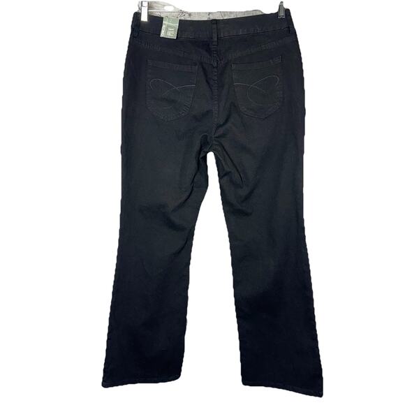 NWT Chicos Platinum Denim The Ultimate Fit Jeans Black 12 2 Short Office Bootcut - Picture 3 of 8